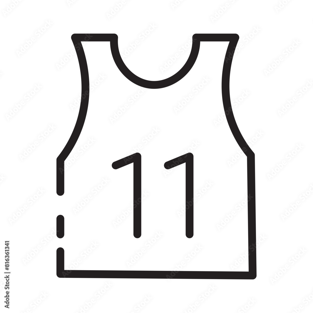 Player Shirt Sports Line Icon Player Shirt Sports Line Icon