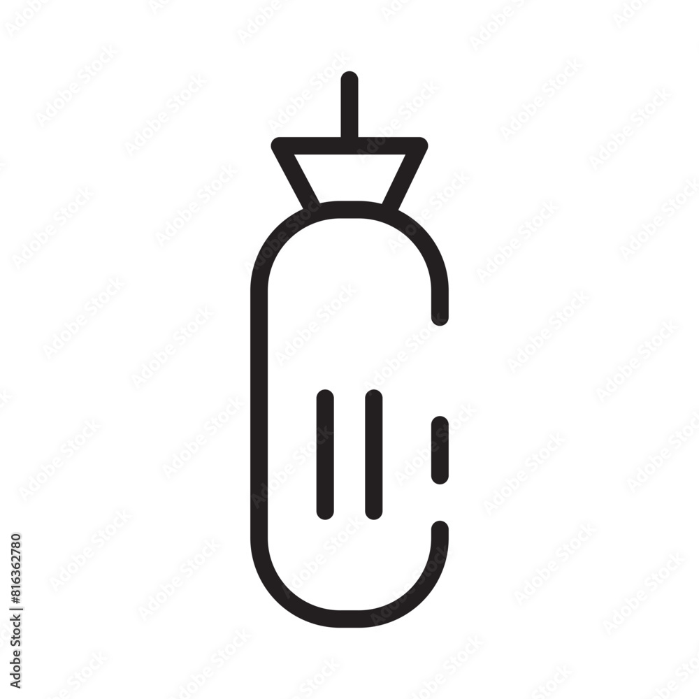 Obraz premium Electric Engraver Tool Line Icon