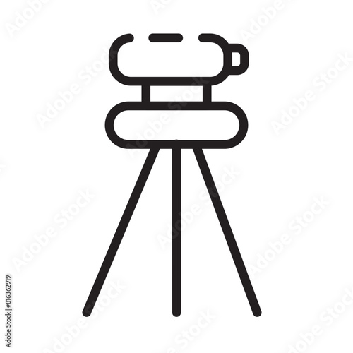Technology Tool Topography Line Icon