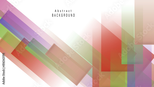 Colorful seamless repeat pattern with abstract minimalist geometric style. Vivid transparent background.