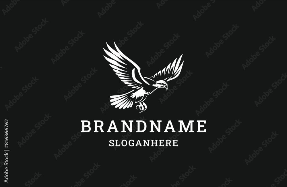 Eagle logo template vector illustration design Eagle logo template vector illustration design
