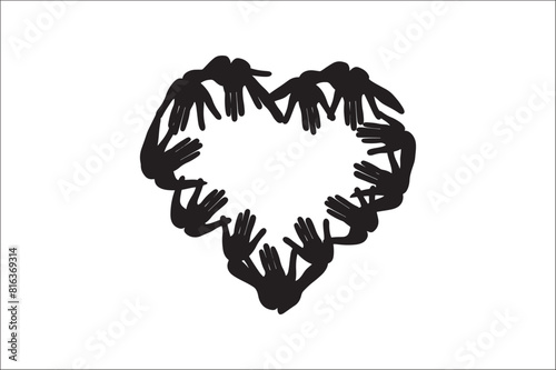 Lifecycle Stages of Life Background. Different people stand together. Flat vector illustration.