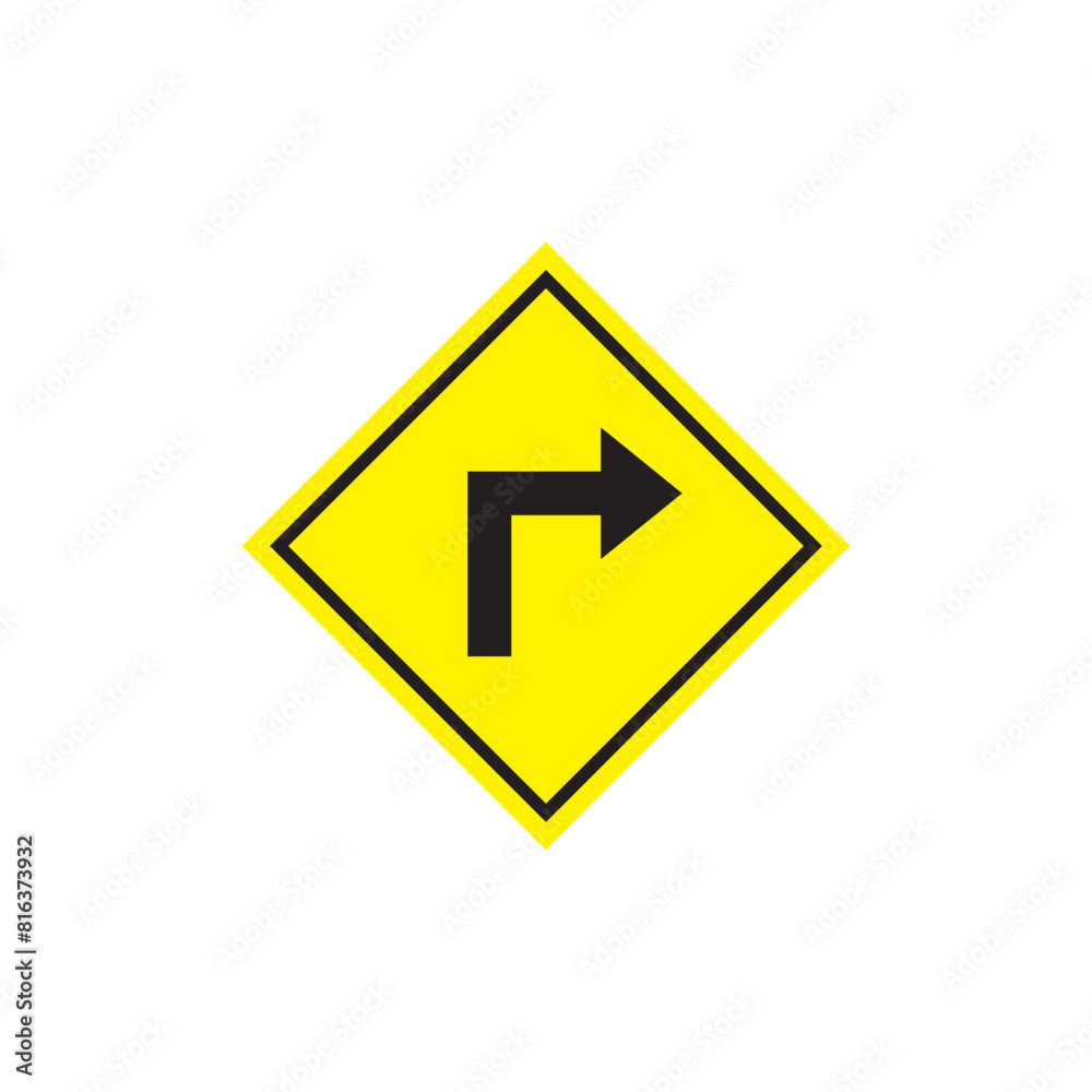 right turn sign icon right turn sign icon