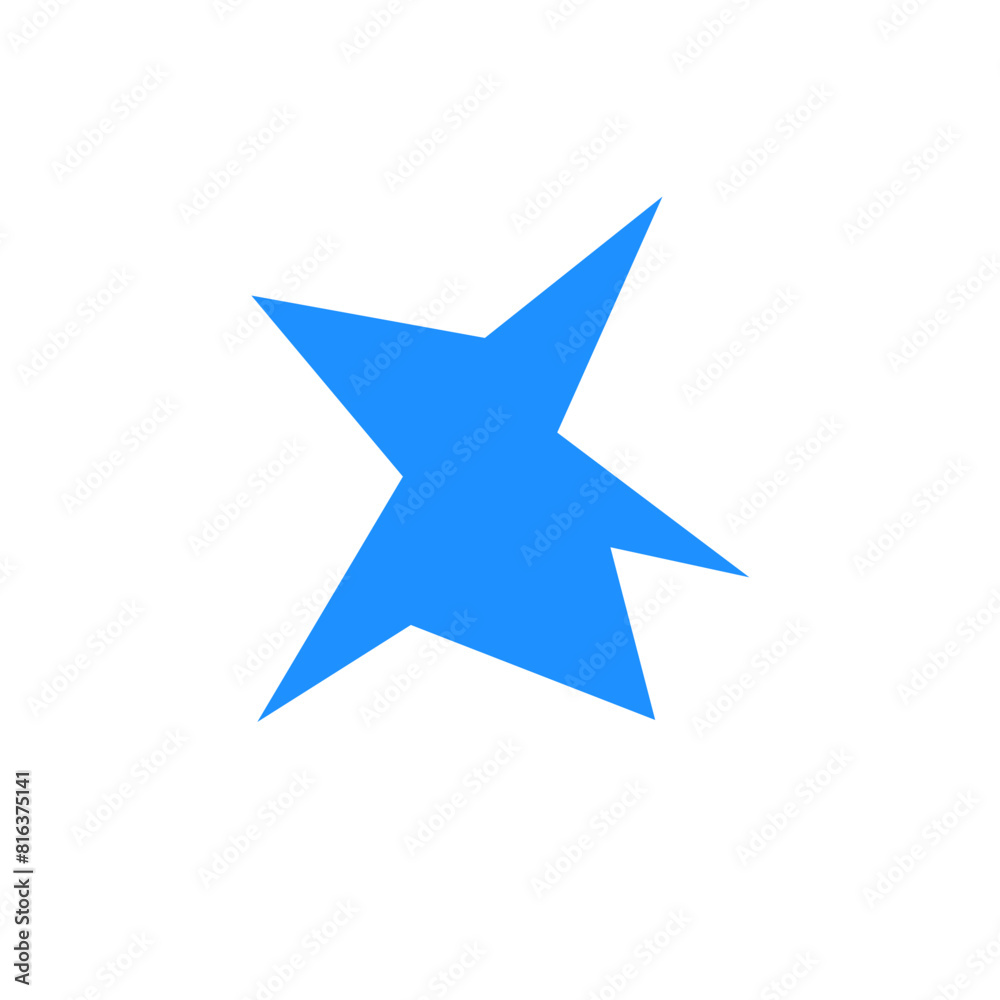 An abstract blank comic book style star burst shape design element. An abstract blank comic book style star burst shape design element.
