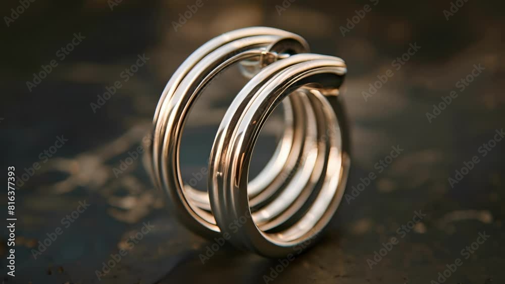 A pair of minimalist silver hoop earrings perfect for everyday wear. A pair of minimalist silver hoop earrings perfect for everyday wear.