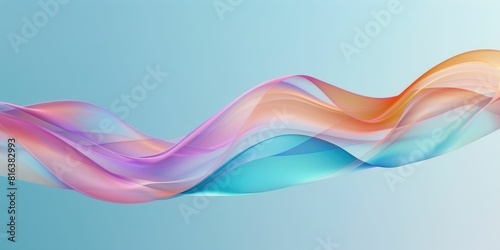 Graceful waves of color in fluid harmony