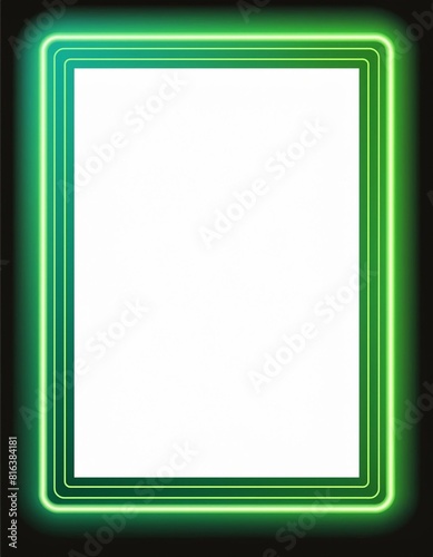green frame on white