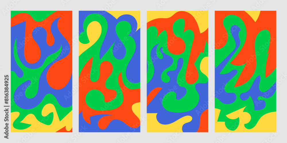 soft irregular abstract vector background set soft irregular abstract vector background set