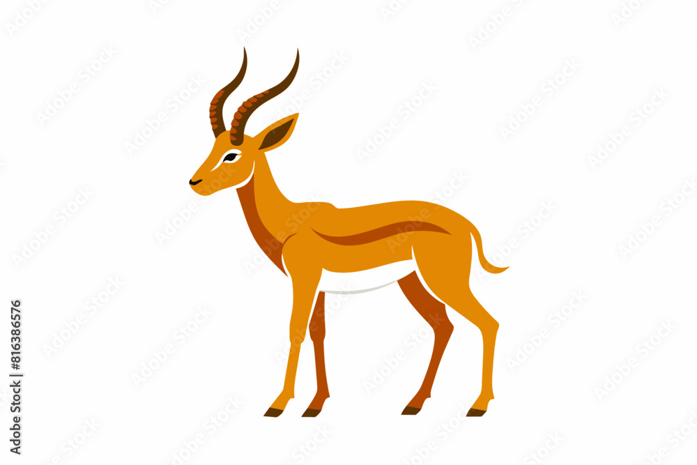 gazelle vector silhouette illustration gazelle vector silhouette illustration