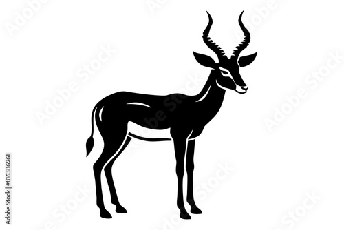 gazelle vector silhouette illustration