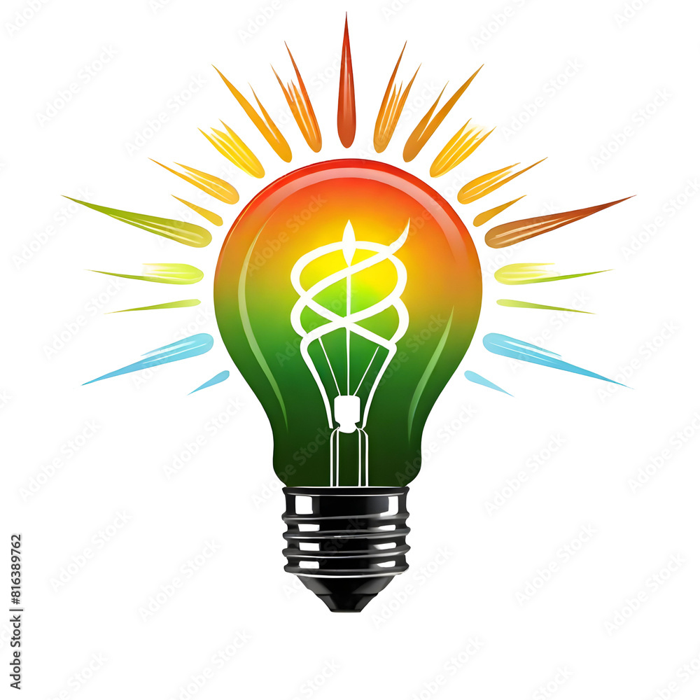 light bulb energy graphic concept isolated on transparent background light bulb energy graphic concept isolated on transparent background