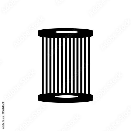 Car air filter icon vector flat trendy style illustration for web and app on white background..eps