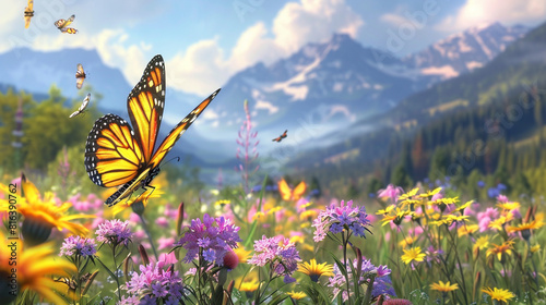 butterfly on a meadow