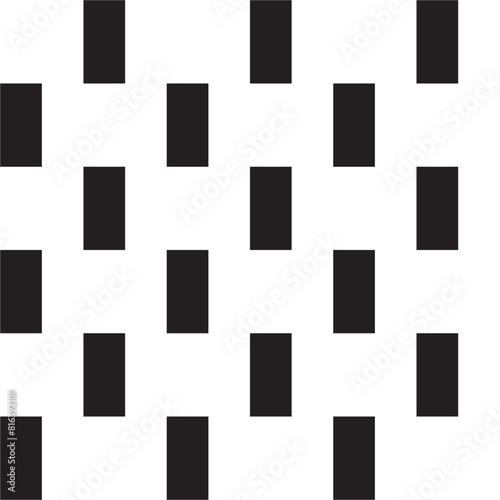 Black and White Rectangle Tiles Seamless Pattern