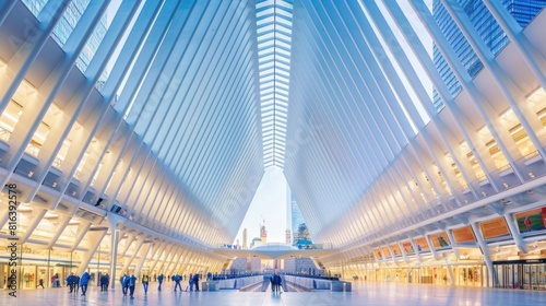 The Oculus in the World Trade Center , World Trade Center in Manhattan. photo