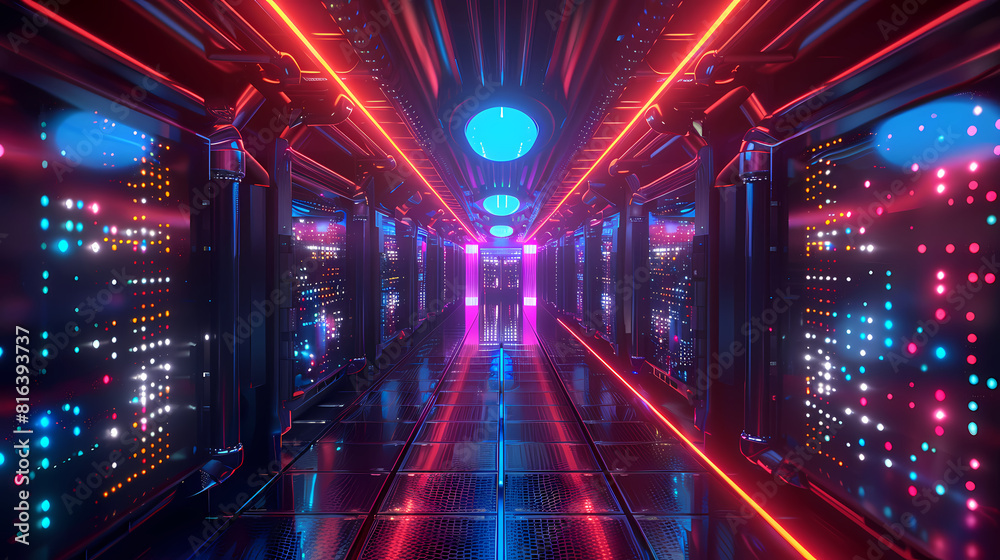 futuristic data center futuristic data center
