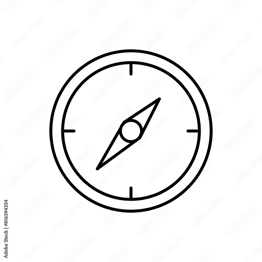 Compass line icon, Navigation symbol, flat trendy style illustration for web and app on white background..eps Compass line icon, Navigation symbol, flat trendy style illustration for web and app on white background..eps