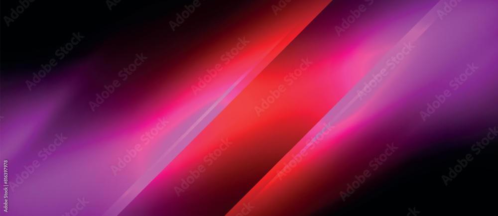 A purple and magenta light is casting a vibrant glow on a black background, creating a visually striking visual effect with tints and shades of pink and electric blue A purple and magenta light is casting a vibrant glow on a black background, creating a visually striking visual effect with tints and shades of pink and electric blue