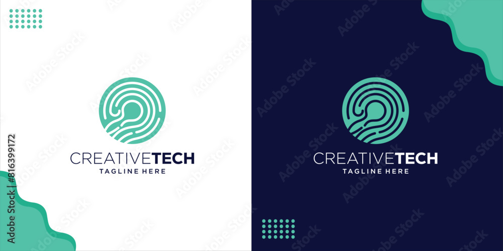 Creative Fingerprint Logo, Fingerprint Scanning Logo for Identity, Design Inspiration, Illustration, Vector Creative Fingerprint Logo, Fingerprint Scanning Logo for Identity, Design Inspiration, Illustration, Vector