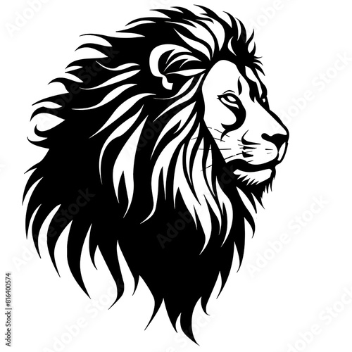lion head vector  isolated on transparent  background