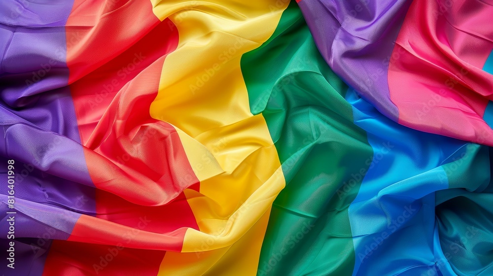 Celebrate Pride with a background featuring diverse LGBTQ symbols merged in harmony on a sleek, minimalist backdrop.
