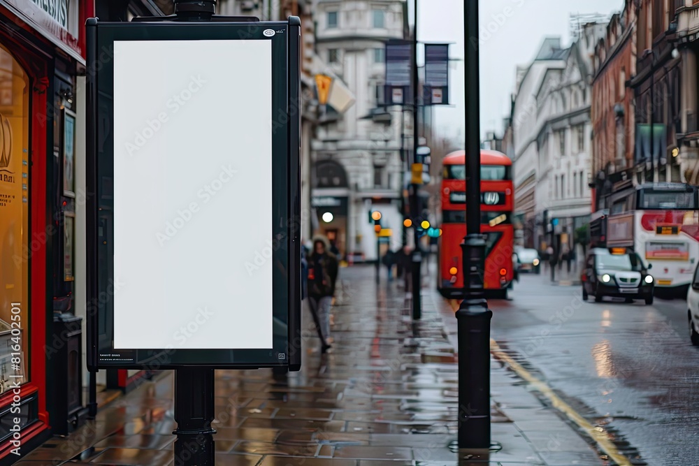 Obraz premium Blank Poster Mock Up Frame, Generative AI