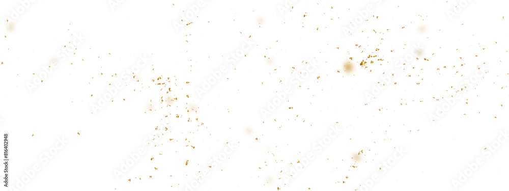 Abstract doted and confetti golden glitter and dust particles splatter on transparent background. Dust golden grunge background. Vector illustration. Abstract doted and confetti golden glitter and dust particles splatter on transparent background. Dust golden grunge background. Vector illustration.