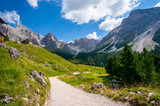Trail in Val Gardena in the Puez-Odle Nature Park