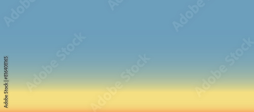 青と黄とオレンジ、グラデーションの抽象的な背景。テンプレート、コピースペース。