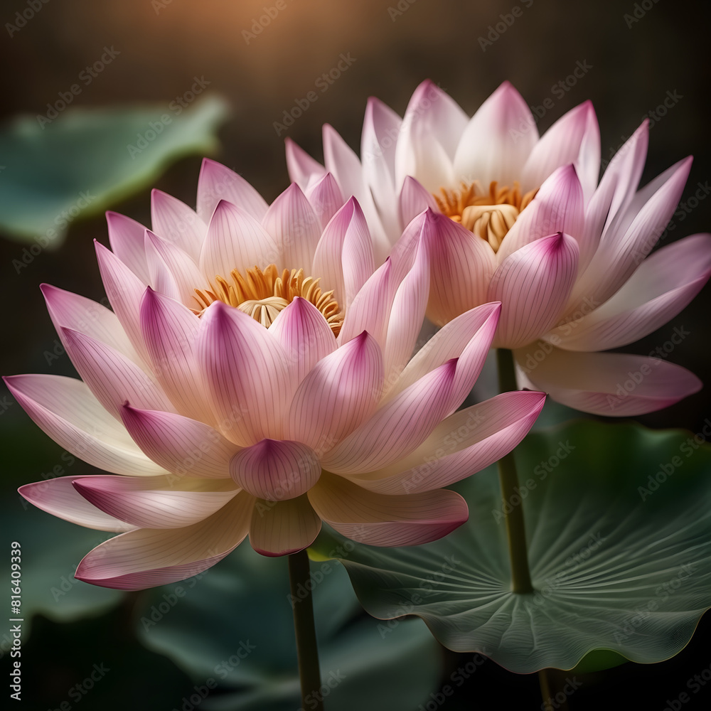 Elevate your beauty salon with a vibrant fine art Lotus flower illustration, perfect for beautician business cards Elevate your beauty salon with a vibrant fine art Lotus flower illustration, perfect for beautician business cards