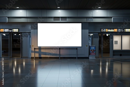 Blank Poster Mock Up Frame, Generative AI