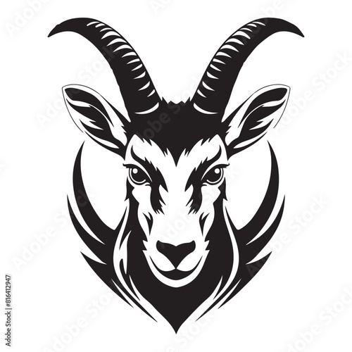 Sprint to Wrath Intense Angry Pronghorn Icon for Fashion © Artcuboy