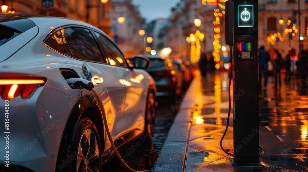 Energy Subsidies Illuminating Clean Futures: Charging EVs in Urban, Eco-Friendly Innovation:  Electric Vehicle Charging at Urban Station