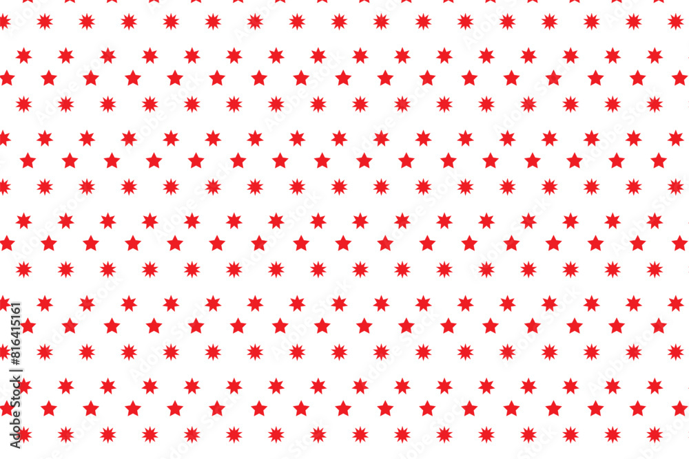 modern simple abstract red color different star pattern red flowers on a white background modern simple abstract red color different star pattern red flowers on a white background