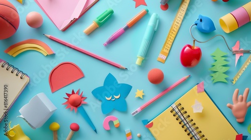 Fun Papercut Back to School Card: Children's Delight