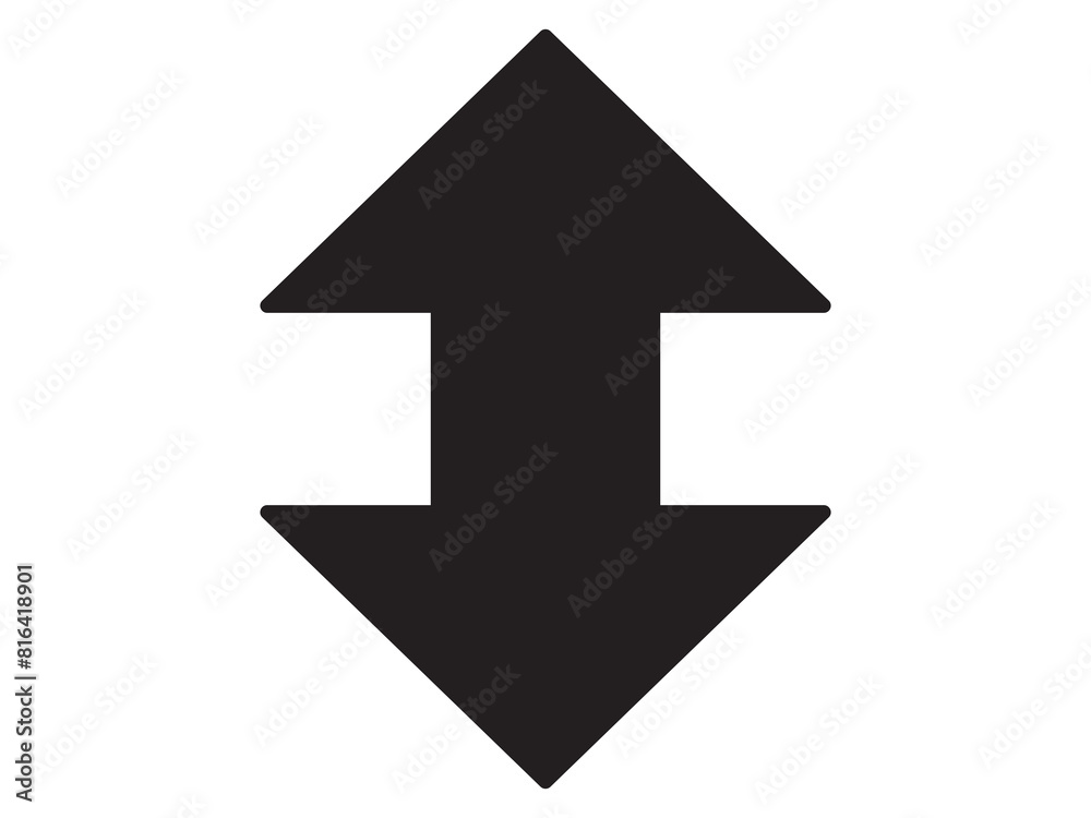 Arrow down up icon design illustration. Arrow down up icon design illustration.
