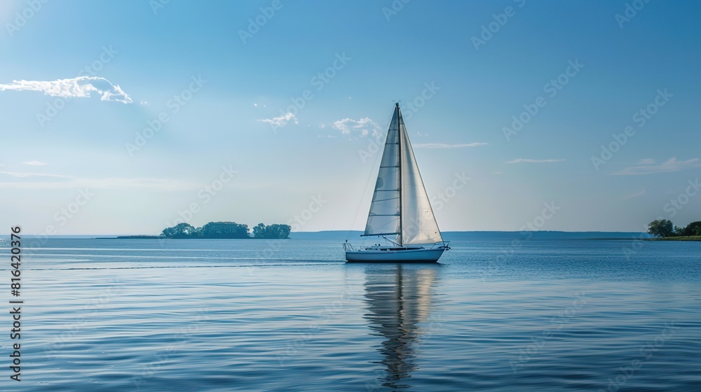 Fototapeta premium boat sailing wallpaper