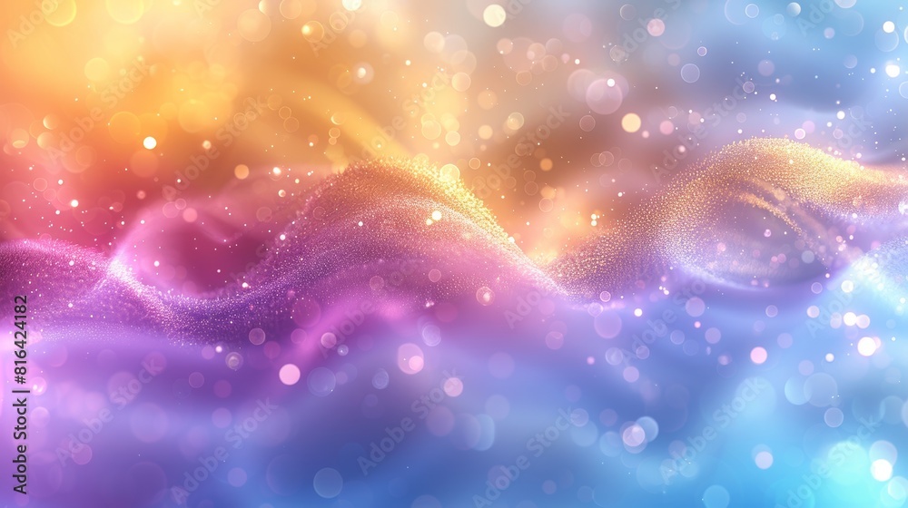 Pastel rainbow glitter bokeh mainly in pink blue and gold. Pastel rainbow glitter bokeh mainly in pink blue and gold.