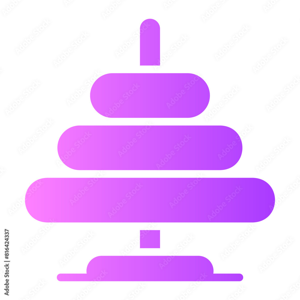 pyramid Gradient icon pyramid Gradient icon