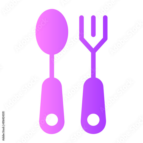 cutlery Gradient icon