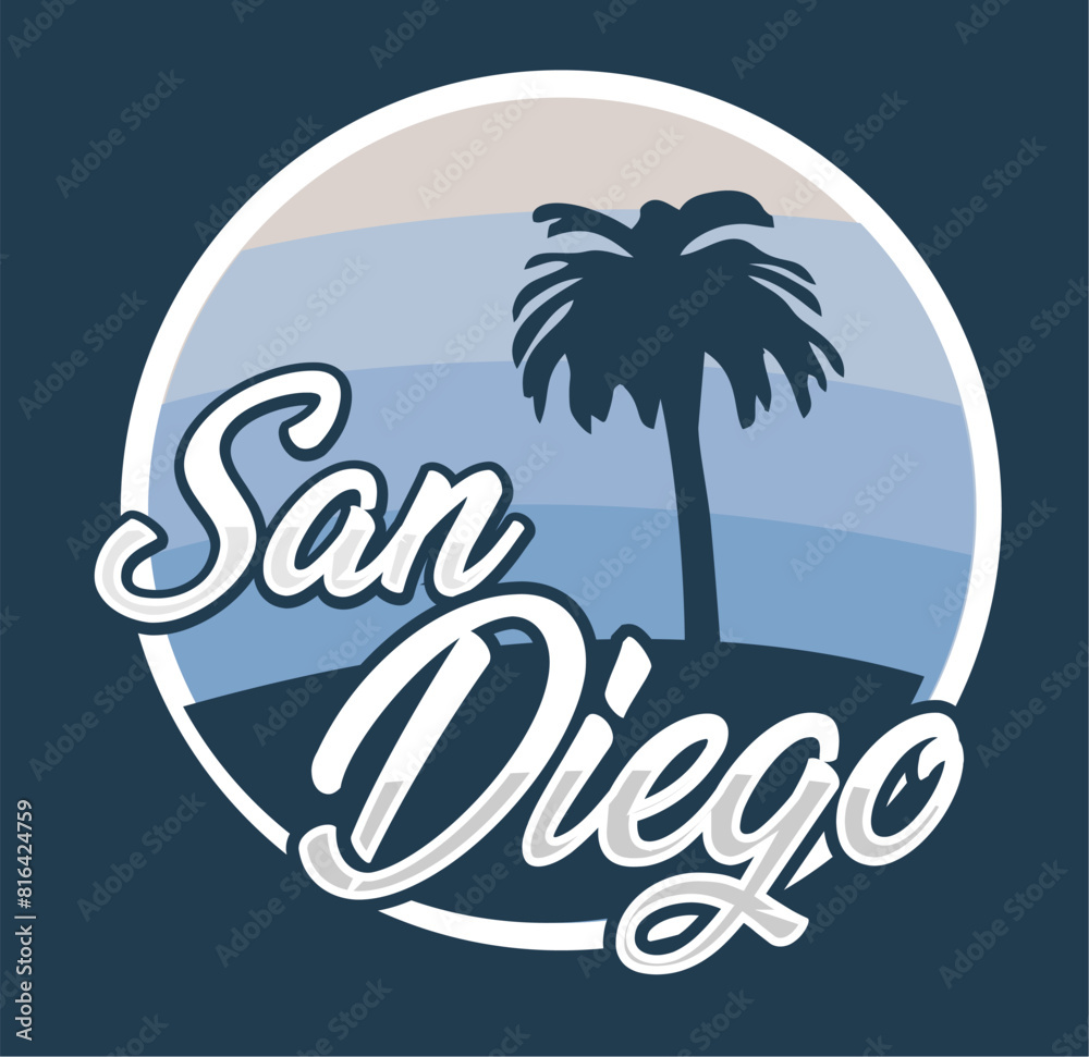 Naklejka premium San Diego with beautiful natural views