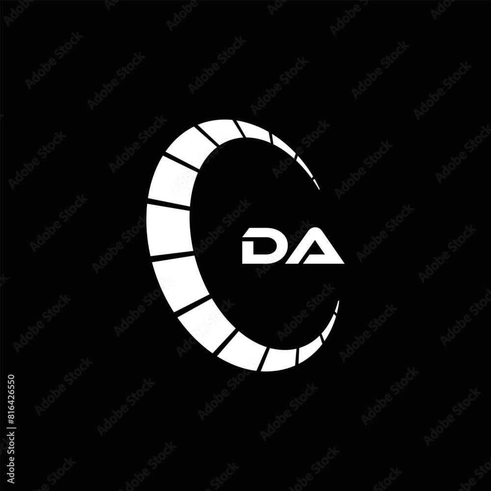 DA logo. D A design. White DA letter. DA, D A letter logo design. Initial letter DA linked circle uppercase monogram logo. D A letter logo vector design. DA logo. D A design. White DA letter. DA, D A letter logo design. Initial letter DA linked circle uppercase monogram logo. D A letter logo vector design.