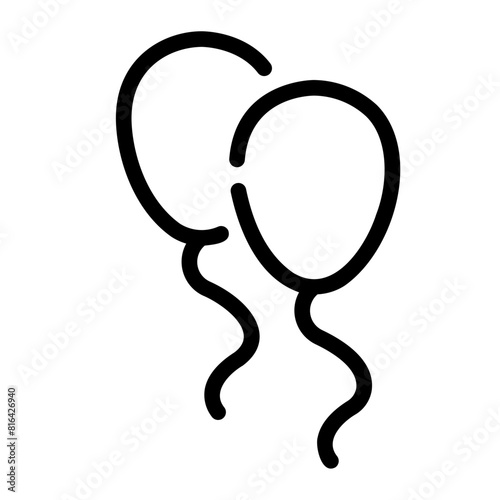balloons Line Icon