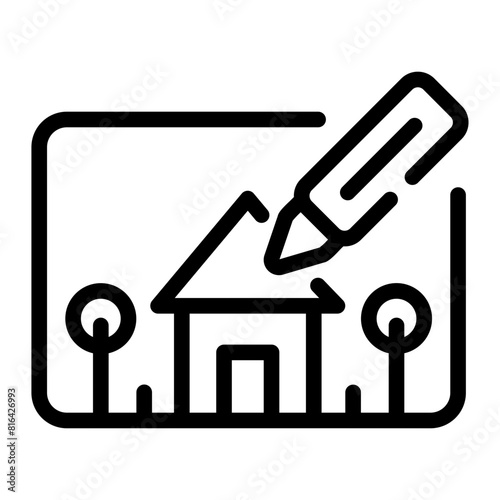 drawing Line Icon