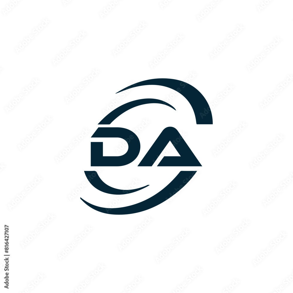 DA logo. D A design. White DA letter. DA, D A letter logo design. Initial letter DA linked circle uppercase monogram logo. D A letter logo vector design. DA logo. D A design. White DA letter. DA, D A letter logo design. Initial letter DA linked circle uppercase monogram logo. D A letter logo vector design.