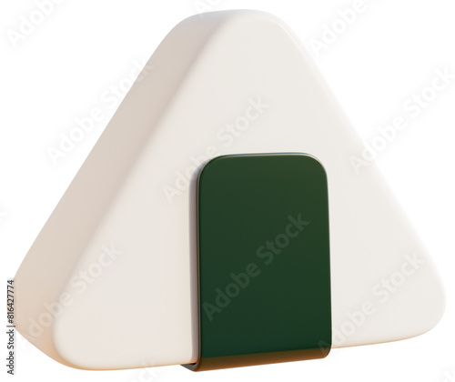 3D Triangular Rice Ball