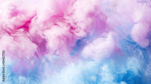 a colorful array of fluffy white and pink smoke rises in the air  creating a mesmerizing visual effect