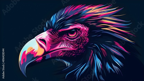 Vibrant Vulture T Shirt Design Celebrating the Vital Role of Scavengers in Ecosystem Health
