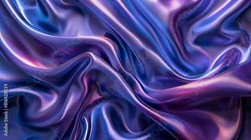 Surreal Textures in Blue and Pink  A Mesmerizing Swirl of Fabric