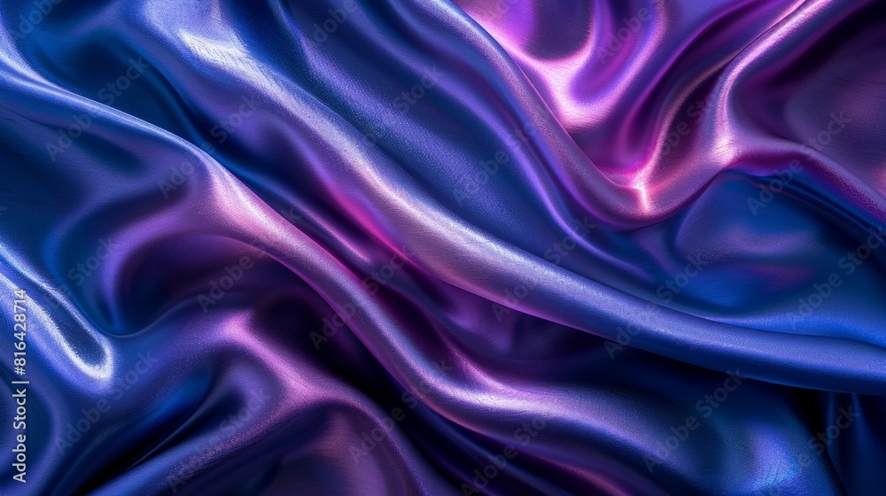 Obraz premium Surreal Textures in Blue and Pink: A Mesmerizing Swirl of Fabric